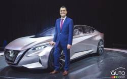 Le prototype Vmotion 2.0 laisse entrevoir le futur des berlines chez Nissan.