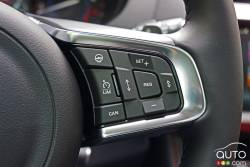 2017 Jaguar F Pace R Sport steering wheel mounted cruise controls