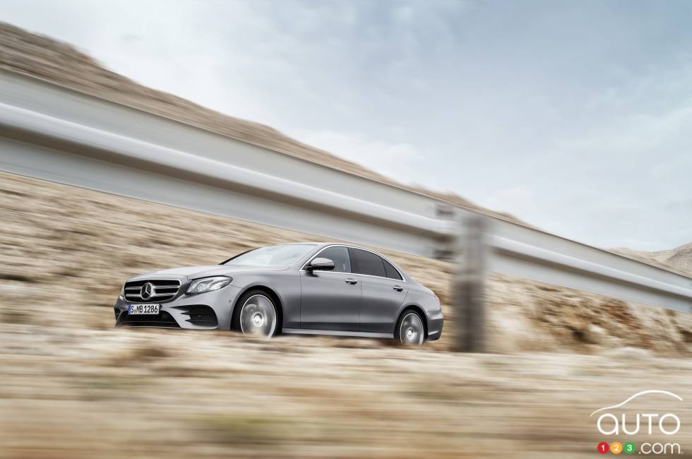 2017 Mercedes-Benz E class driving