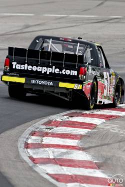Chad Hackenbracht, Toyota Tastee Apple / Ingersoll Rand, in action during qualifying