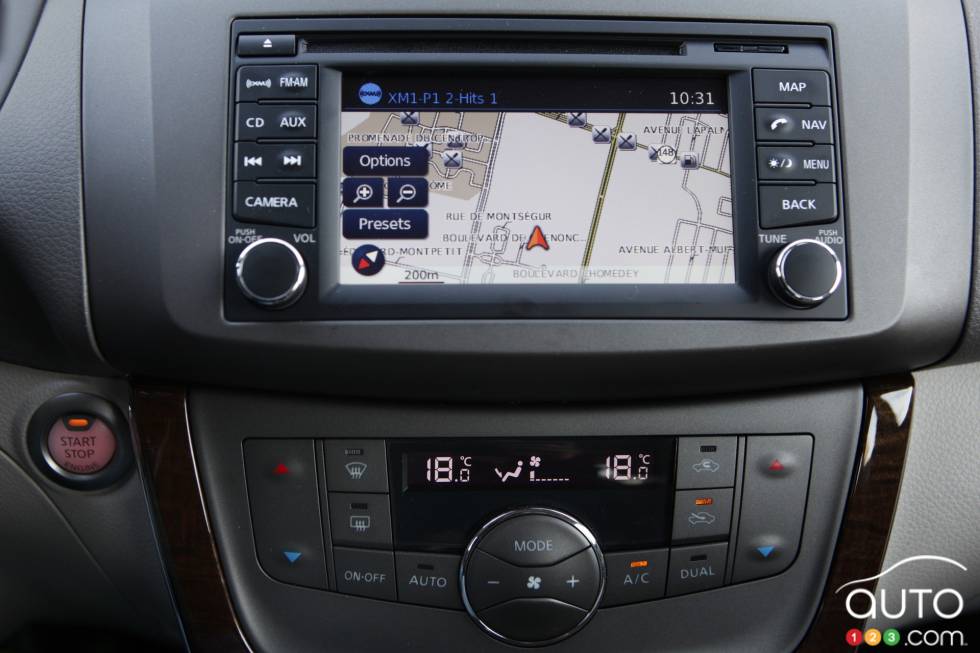 Navigation system and climate control details