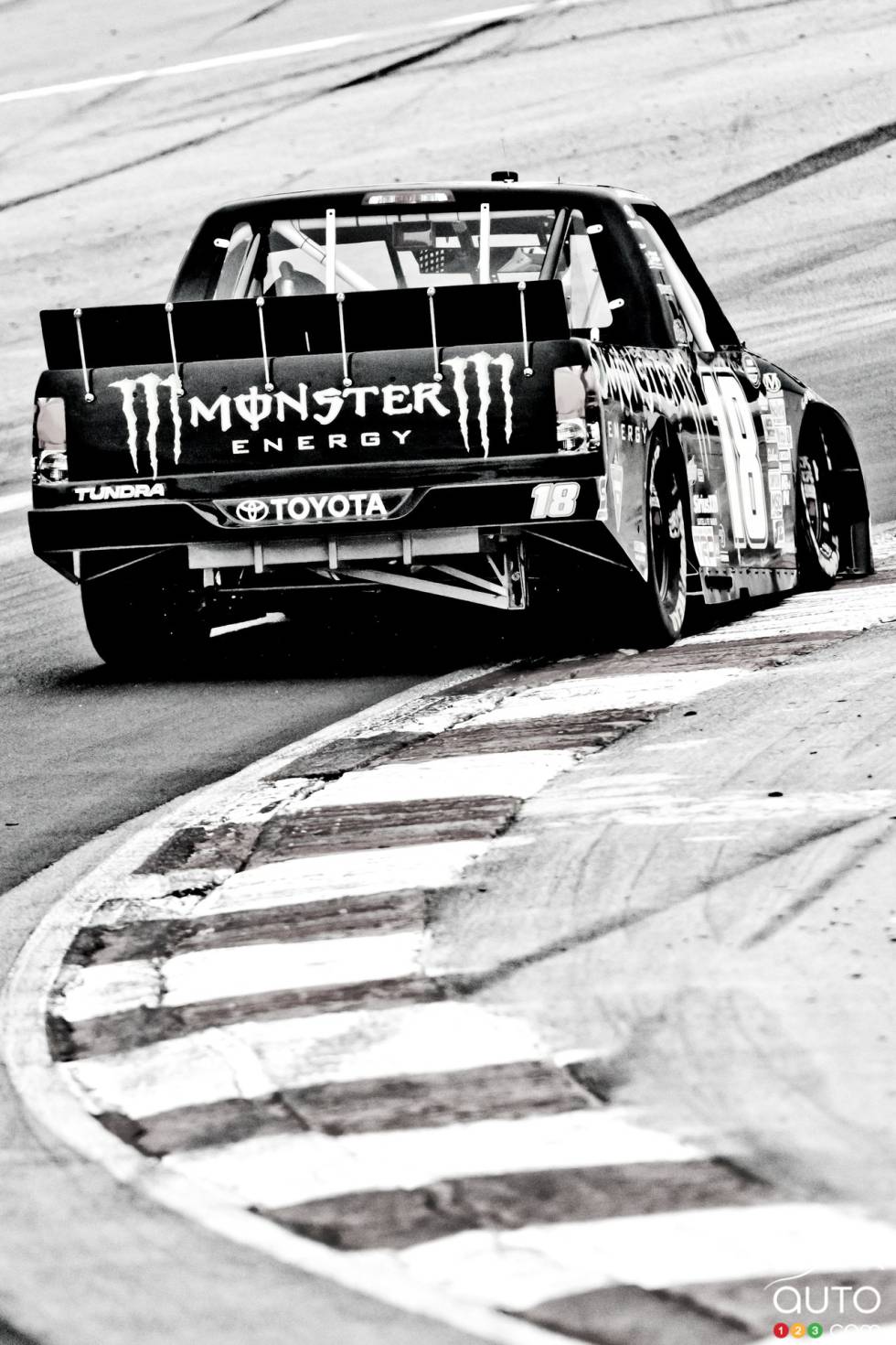 Joey Coulter, Toyota Monster Energy, en action durant la qualification