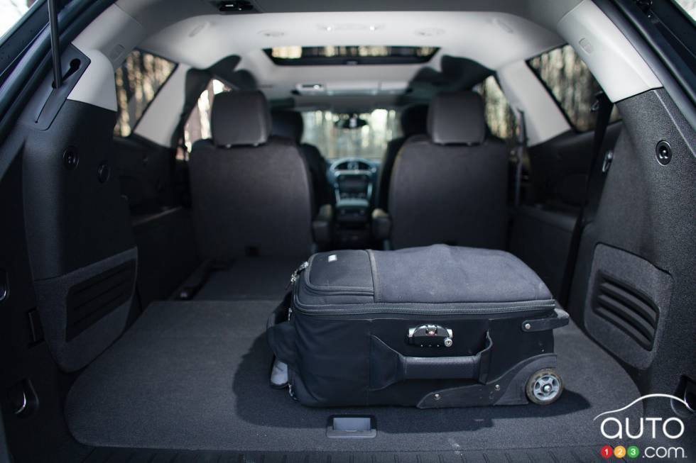 Cargo space with the third-row seats folded down