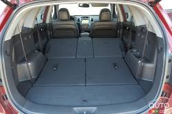 Cargo area with all the rear seats folded down