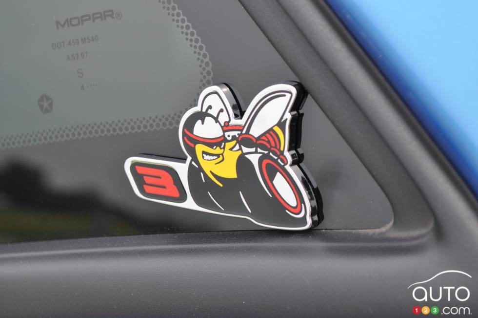 Détail extérieur de la Dodge Challenger RT ScatPack3 2015