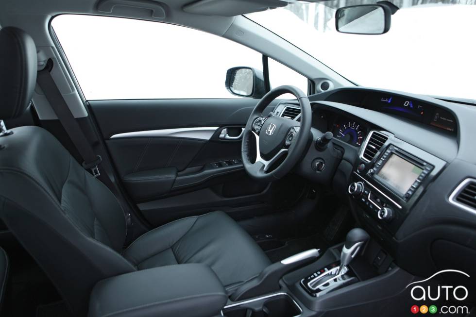 Dashboard and front seats