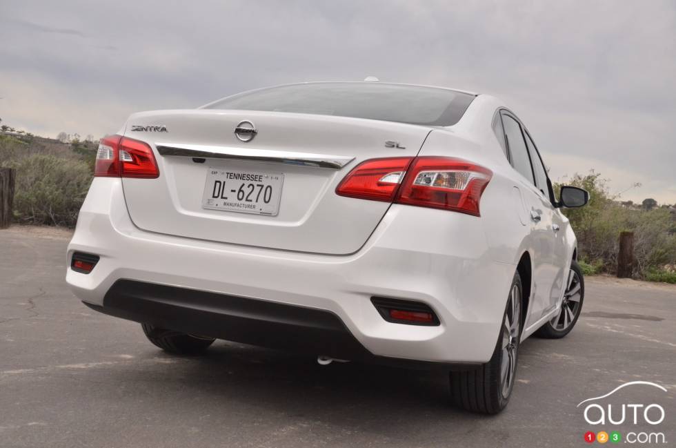 2016 Nissan Sentra rear view