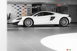 The McLaren 570 GT is the 3rd vehicle produced as part of McLaren’s Sports Series, after the 570S and the 540C.