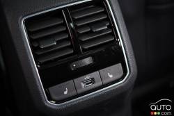 Climatisation de la banquette arrière de la Volkswagen Passat TSI 2016