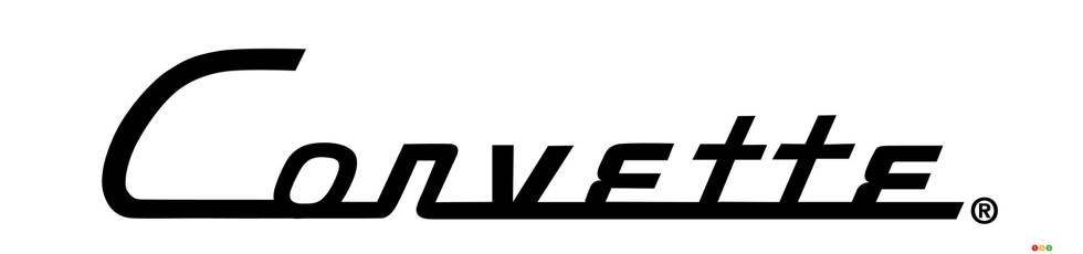 Original Chevrolet Corvette logo, 1953.