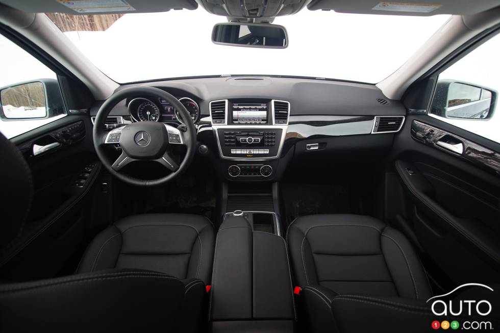 Dashboard and front seats