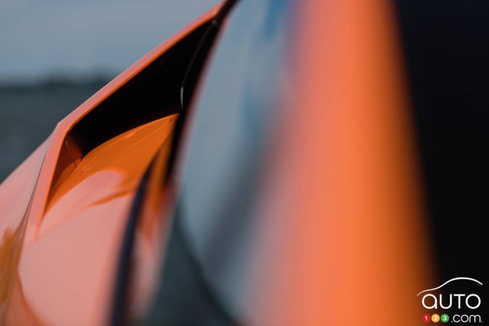 Détail extérieur de la Lamborghini Huracan 2015