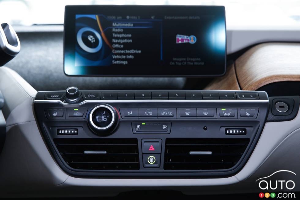 détails de la console centrale