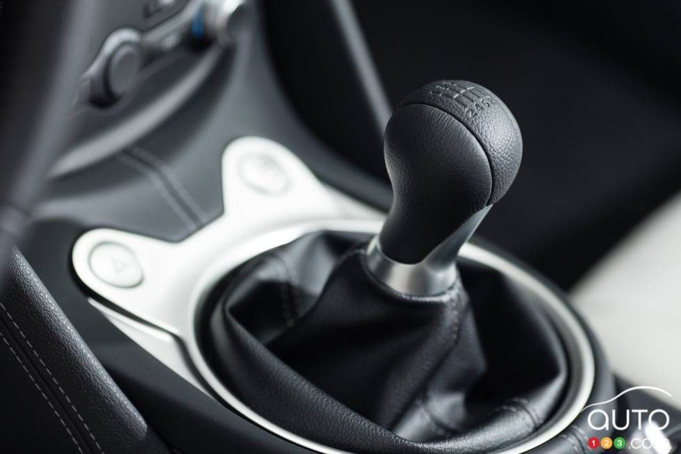 Side view of shifter