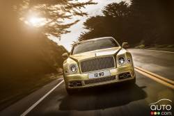 Vue de face de la Bentley Mulsanne Speed 2016