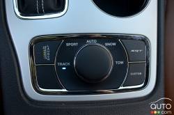 Boutton de contrôle des modes de conduite du Jeep Grand Cherokee SRT 2016