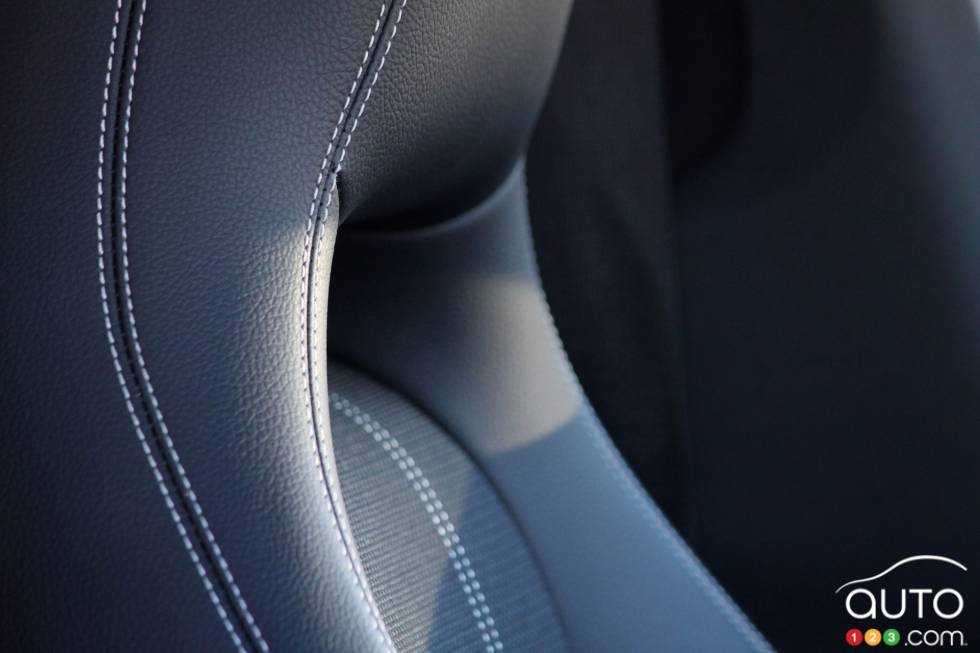 Détails de la garniture des sièges