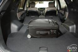 Cargo space with the rear seats folded down