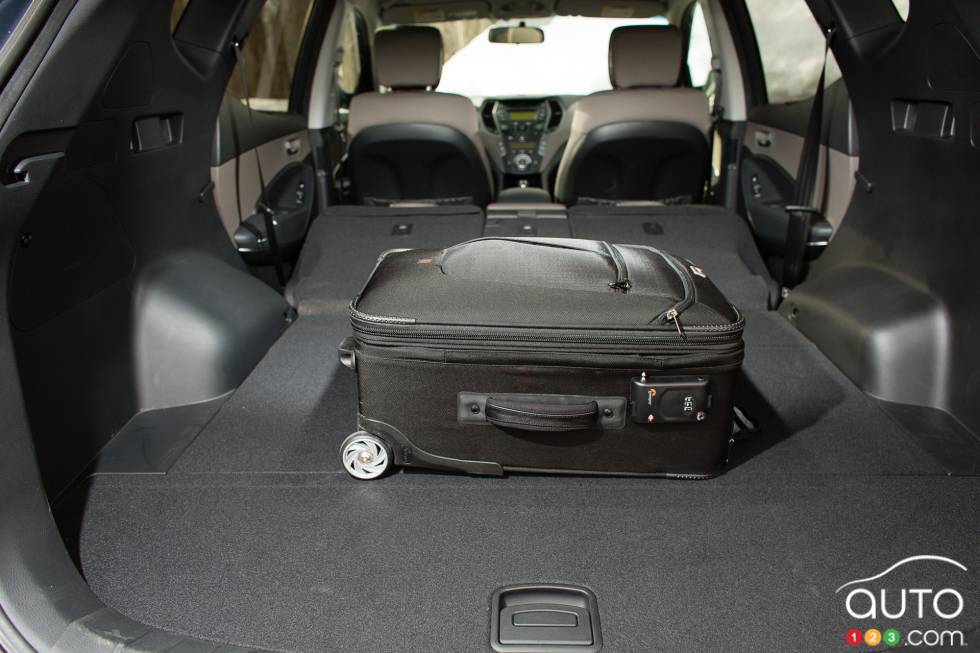 Cargo space with the rear seats folded down