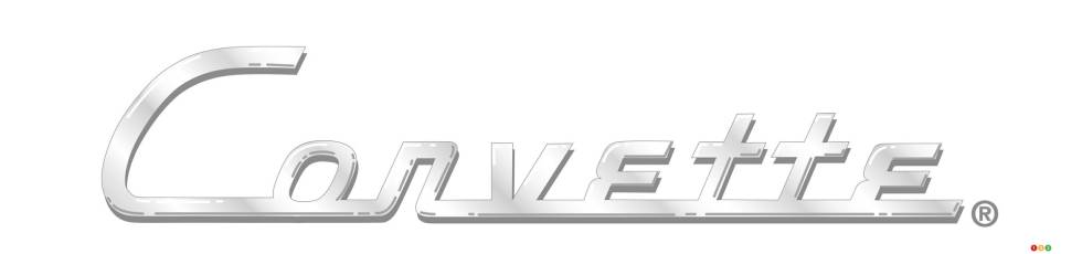 Original Chevrolet Corvette logo, 1953.