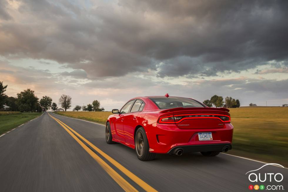 rear 3/4 action view