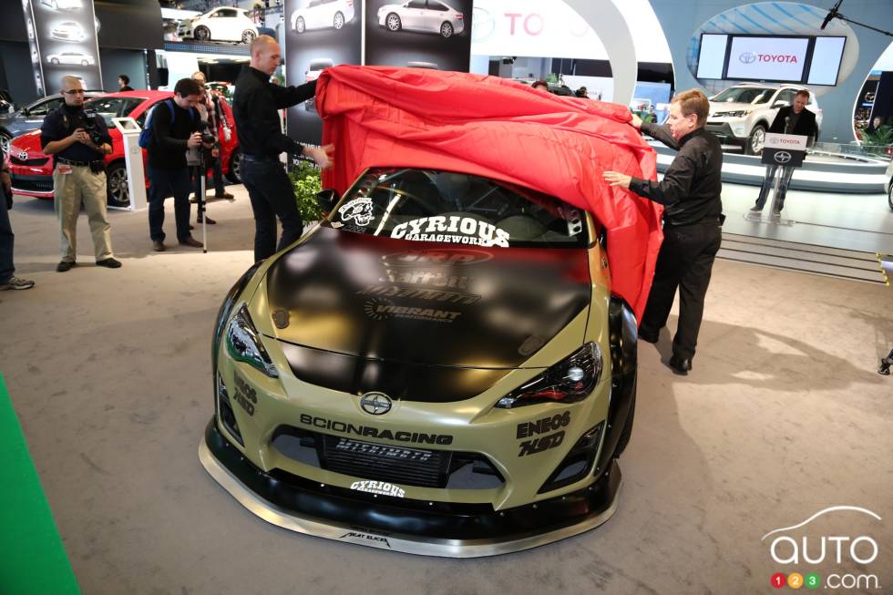 Scion FR-S drift car. 