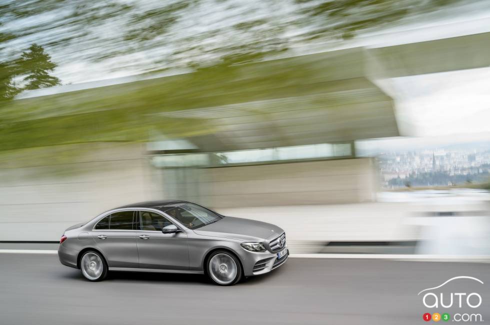 2017 Mercedes-Benz E class driving