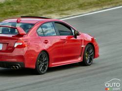 Side view of the WRX STI