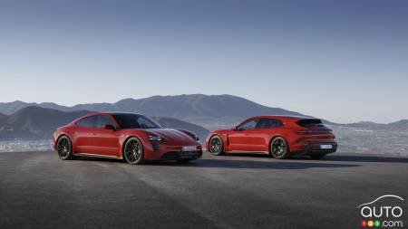Photos des Porsche Taycan GTS et GTS Sport Turismo 2022