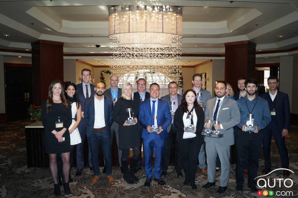 Group photo with Auto123.com 2018 award winners