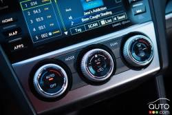 2016 Subaru Crosstrek climate controls