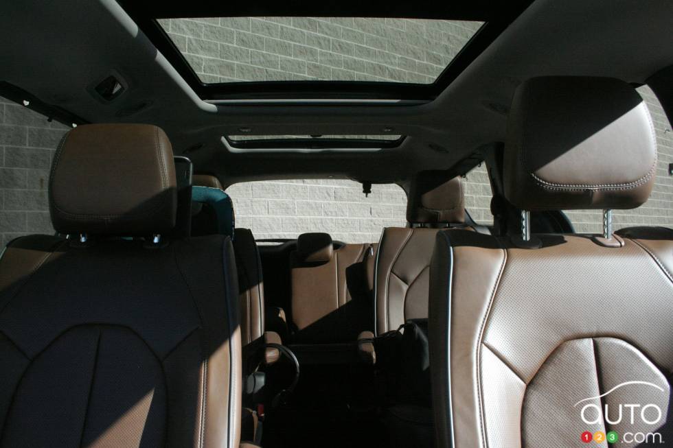 Vue d'ensemble intérieur du véhicule