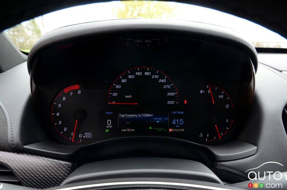 2016 Cadillac ATS-V gauge cluster