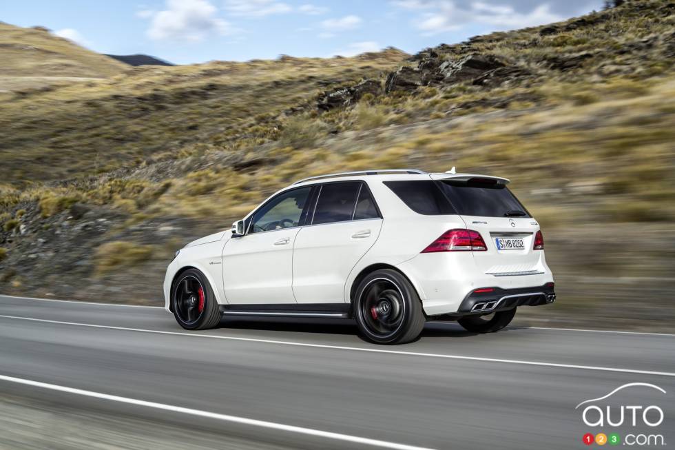 Vue 3/4 arrière2016 Mercedes-AMG GLE63 – Euro Spec