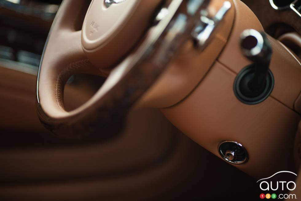 Steering wheel adjustment control