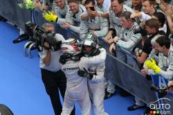 Lewis Hamilton, Mercedes GP.
Nico Rosberg, Mercedes GP. 