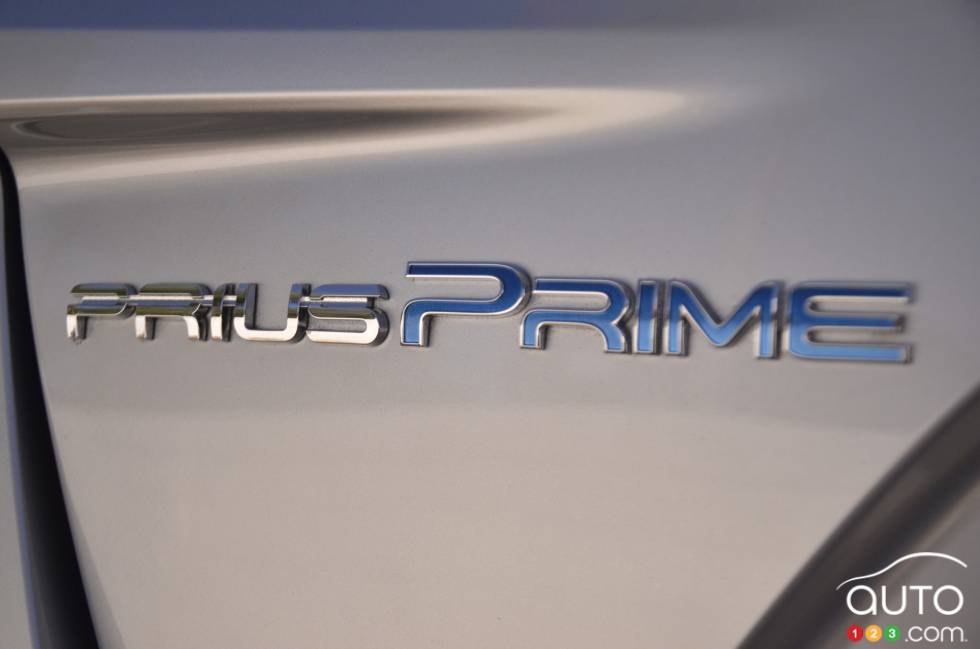 Écusson de la version de la Toyota Prius Prime 2017