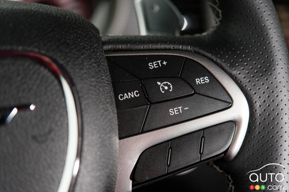 Steering wheel mounted cruise controls