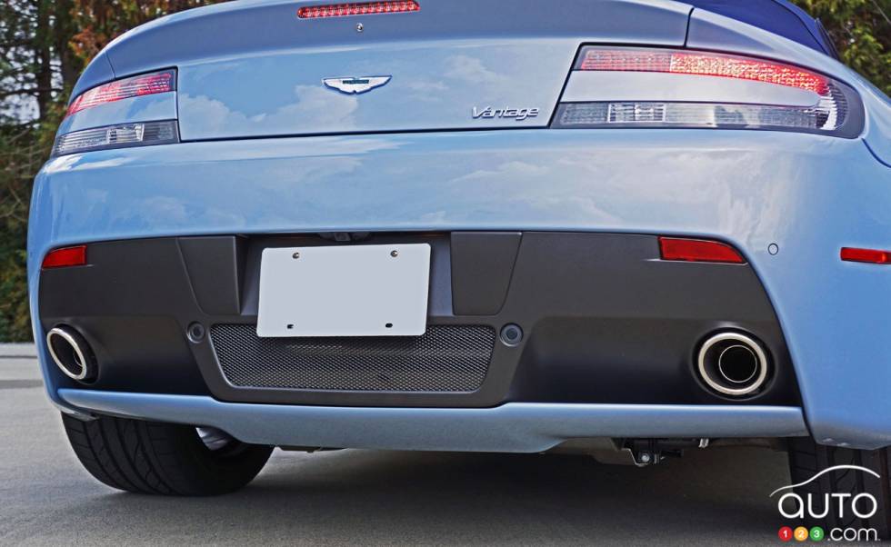 Rear view and  Exhaust Pipes                              